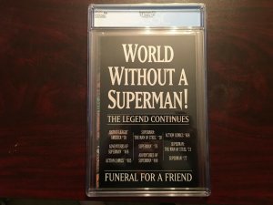 Superman # 75 CGC Graded 9.6 DC Comic Book Poly-Bagged Edition 1993 GC1