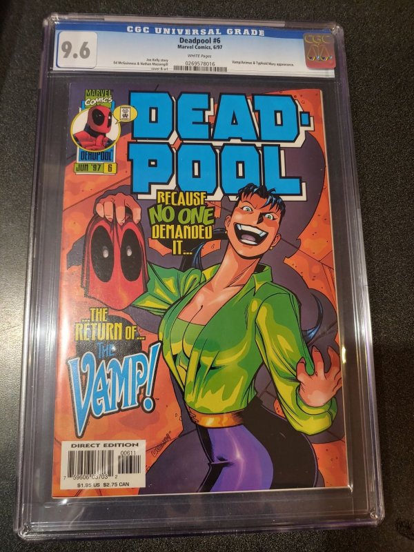 DEADPOOL #6 CGC 9.6