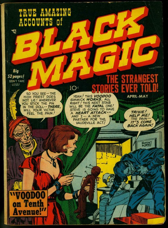 Black Magic #4 1951- Simon & Kirby precode horror G/VG