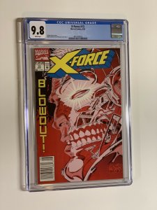 X-force 13 cgc 9.8 wp marvel 1992 newsstand edition