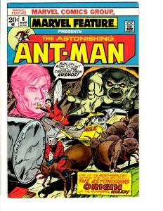 Marvel Feature # 8 FN/VF Comic Book Feat. Ant-Man Avengers Wasp Hulk Thor JL17