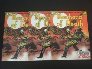 MERCHANTS OF DEATH #2 Three Copies, VF Condition