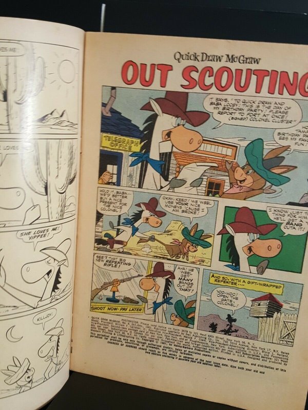 QUICK DRAW MCGRAW #8 (Hanna-Barbera Western Star, Augie Doggie) Dell 1961 Comic