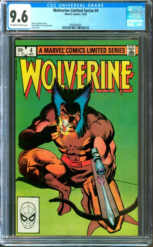 Wolverine Limited Series #4 CGC Graded 9.6