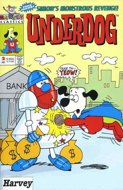 Underdog (Harvey) #2 VG; Harvey | low grade comic - save on shipping - details i