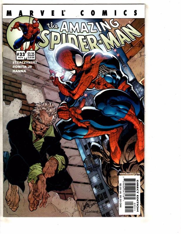 4 Amazing Spider-Man Marvel Comic Books # 473 474 475 476 NM Range Campbell J268