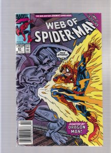 Web Of Spider Man #61 - Alex Saviuk Cover Art/Newsstand Edition! (9.0) 1990