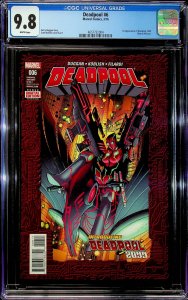 Deadpool #6  (2016) - CGC 9.8 - Cert#4657732004