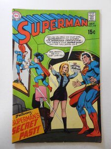 Superman #218 (1969) VG+ Condition