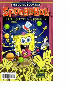 Lot Of 2 Comic Books Comic Day Spectrum #0 and Spongebob #1  MS17