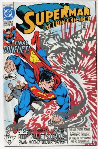 Action Comics #667 Newsstand Edition (1991) Superman
