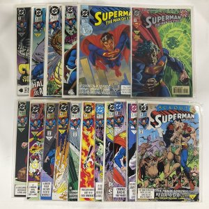 SUPERMAN THE MAN OF STEEL NEAR COMPLETE LOT 0 1-119 121-134 VF-NM 17 18 19 NM DC