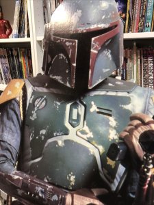 Life Size Boba Fett Cardboard Cutout Standee (1995) Star Wars | Heavy Fold Line 