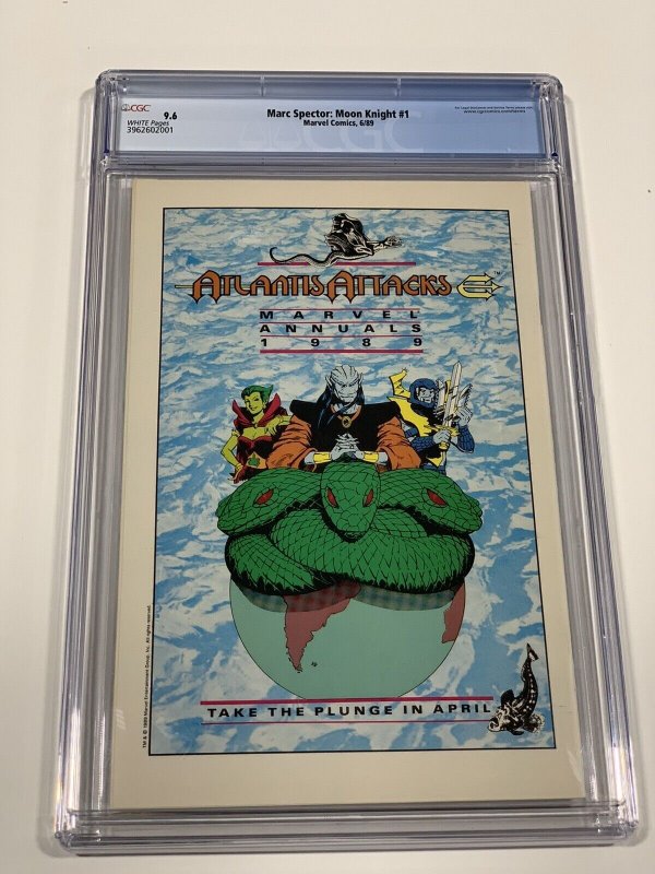 Marce Spector Moon Knight 1 cgc 9.6 wp marvel 1989 