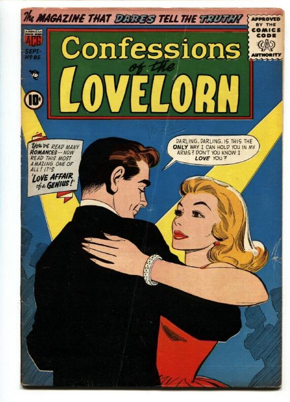 Confessions Of The Lovelorn #85 1957- Love Affair of a Genius VG+