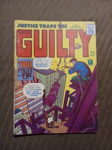 Justice Traps The Guilty 25 Pulp Magazine 1950s Headline Comics Golden Age...