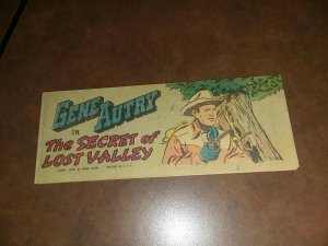 GENE AUTRY 1950 SECRET OF LOST VALLEY QUACKER OATS GIVE AWAY mini comic promo