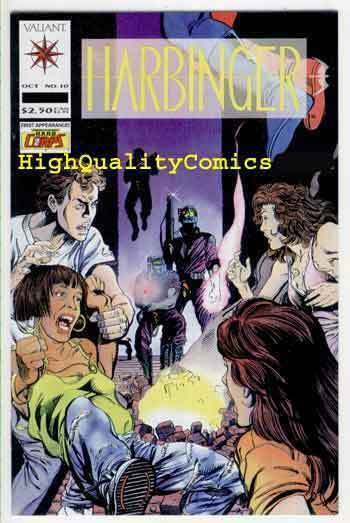 HARBINGER 10, VF+, Valiant, David Lapham, Jim Shooter, 1992, more in store