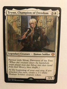 TRYNN, CHAMPION OF FREEDOM : Magic the Gathering MTG card; COMMANDER  2020, NM