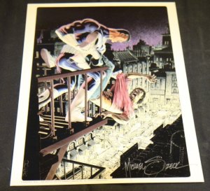 MIKE ZECK BATMAN SIGNED COLOR PUNISHER PLATE