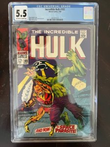 The Incredible Hulk #103 (1968) - CGC 5.5 - Space Parasite!
