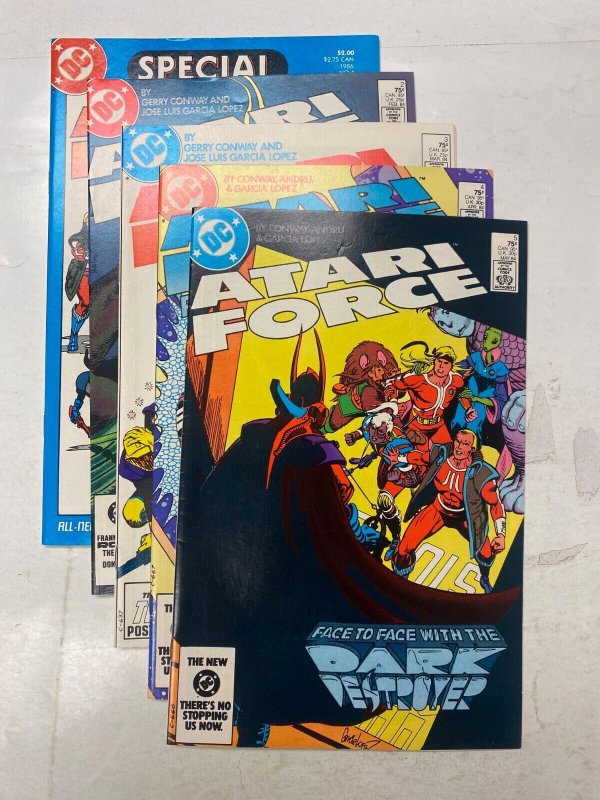 5 Atari Force DC comic books Special #1 #2 3 4 5 24 KM40
