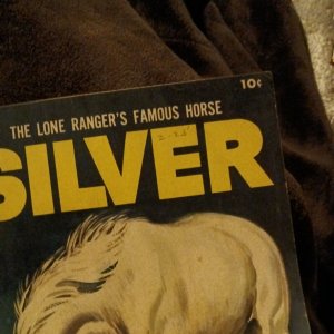 Dell LONE RANGERS FAMOUS HORSE HI-YO SILVER #26 silver age 1958 The Locust Swarm