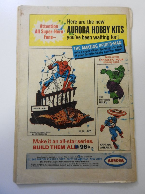 The Amazing Spider-Man #45 (1967) GD- 1 in spine split, ink on front/back cover