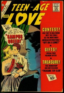 TEEN-AGE LOVE #24 1962-CHARLTON COMICS-CAMPUS QUEEN VG