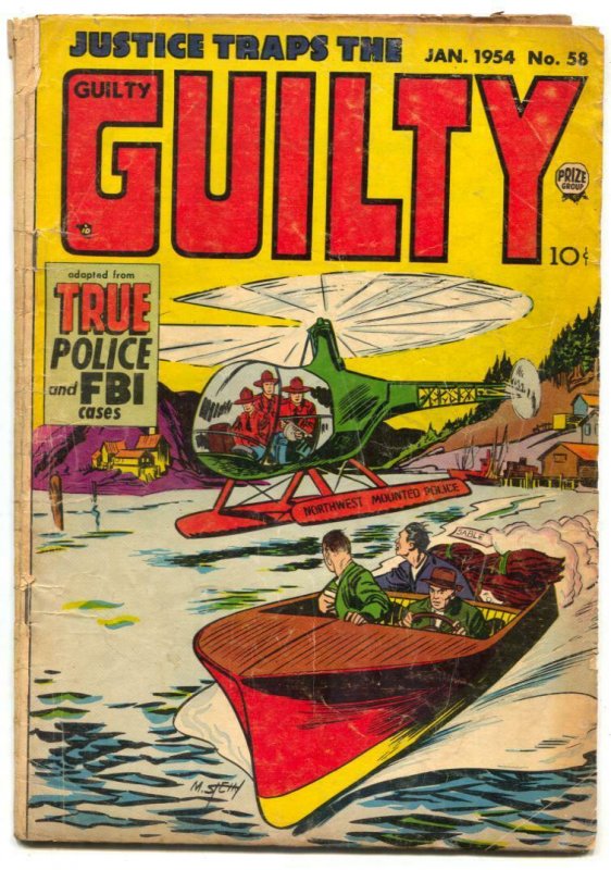 Justice Traps The Guilty #58 1954- Golden Age Crime G