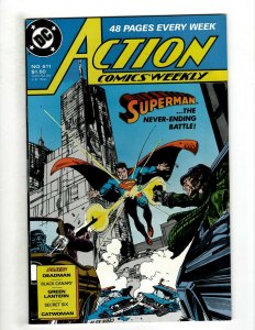 12 Action Comics Weekly DC Comics 602 603 604 605 607 608 609 610 611 612 + HG3