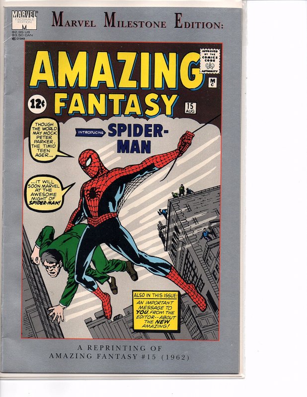 Marvel Comics Marvel Milestone Edition: Amazing Fantasy #15 Stan Lee Steve Ditko