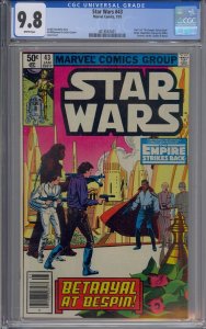 STAR WARS #43 CGC 9.8 MARVEL COMICS 1ST LANDO CALRISSIAN WHITE PAGES NEWSSTAND 