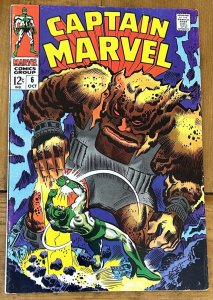 Captain Marvel #6 1968 Stan Lee Don Heck VF+