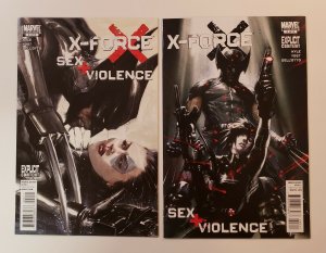 X-FORCE SEX + VIOLENCE #1-3 COMPLETE SET NM MARVEL COMICS WOLVERINE, DOMINO