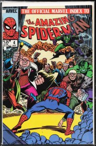 The Official Marvel Index to the Amazing Spider-Man #4 (1985) Spider-Man