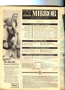 TV Radio Mirror-Ted-Joan Kennedy-Tiny Tim-Michael Landon-Dean Martin-Oct-1968