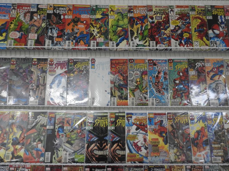 Huge Lot of 160+ Comics W/ ALL SPIDER-MAN!!! Avg. VF+ Condition!