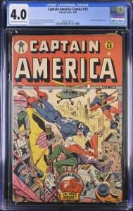 Captain America Comics #53 CGC 4.0 Alex Schomburg cover Timely 1946 Golden Age