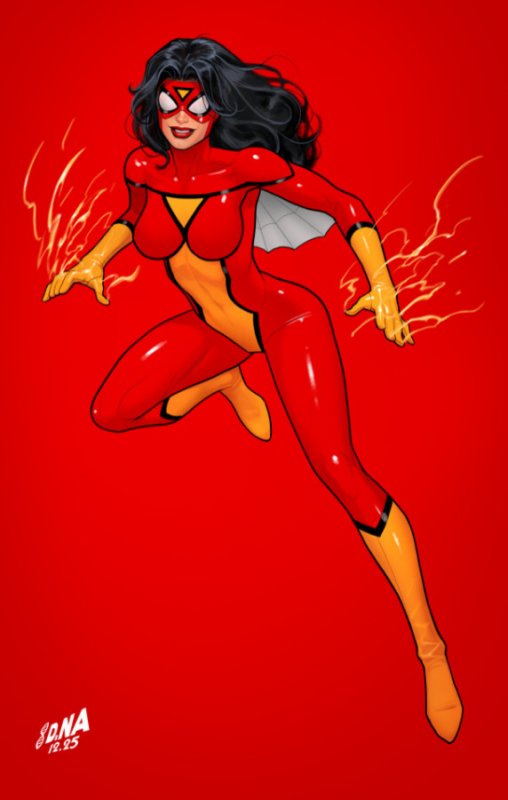 AMAZING SPIDER-MAN #22 ? 1:50 DAVID NAKAYAMA COLOR BLOCK RED VIRGIN VARIANT