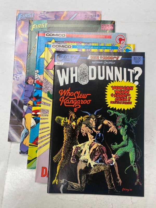 5 FIRST comic books Nexus DreadStar Justice Machine Whodunnit? 48 KM38