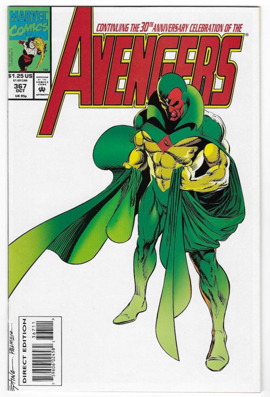 The Avengers #367 Direct Edition (1993)