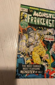 Marvel The Monster Of Frankenstein 1 JAN--1973--FINE