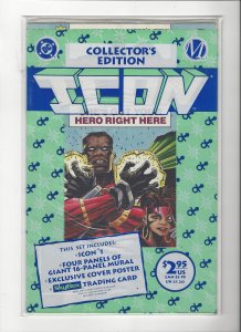 Icon #1 DC/Milestone Comics 1993 Collector's Edition Static Preview NM