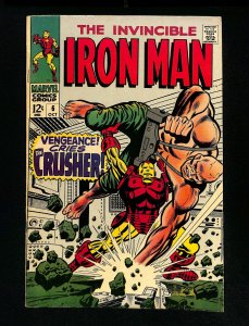 Iron Man #6 Crusher Appearance! George Tuska Cover!