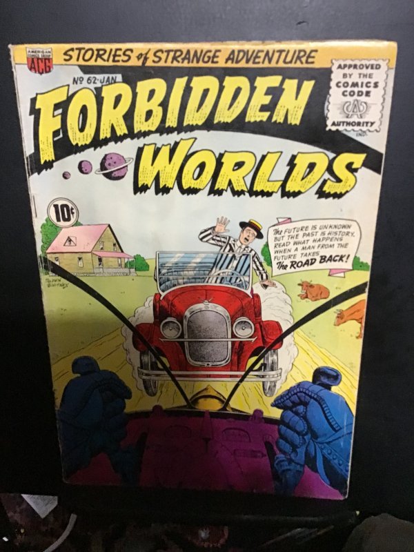 Forbidden Worlds #62 (1958) mid-high-grade Time Travel key! FN+ Wow!