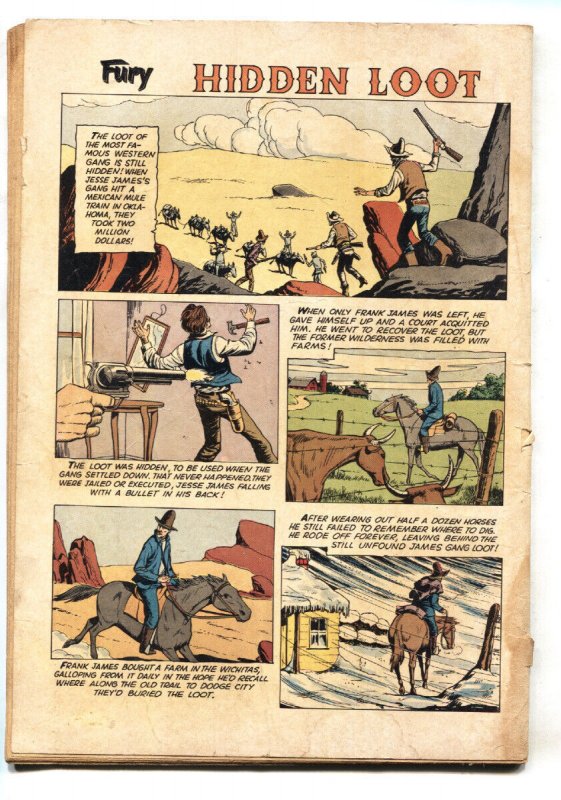 Four Color #1296--1962-- FURY-- Dell Western-- comic book