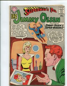 SUPERMAN'S PAL JIMMY OLSEN #64 (FN-) BEAUTIFUL WOMAN COVER!! 1962