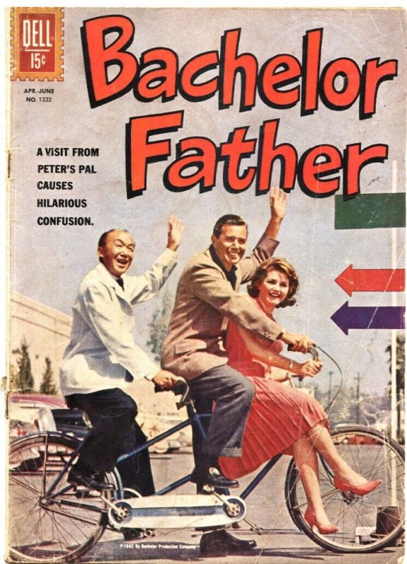 BACHELOR FATHER-FOUR COLOR #1332-DELL-1962-JOHN FORSYTHE-NOREEN COCHRAN