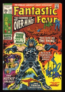Fantastic Four #113 VG/FN 5.0 1st Overmind!